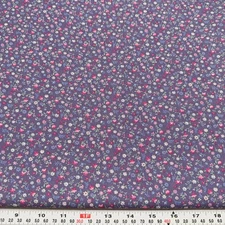 Vintage Peter Pan Fabrics Florals on Purple Cotton Fabric by the HALF YARD