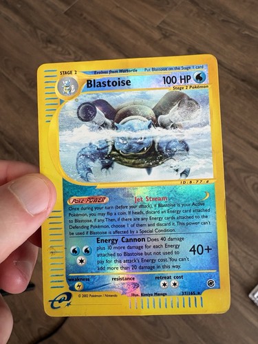 Blastoise Reverse Holo 037/165 Expedition Base Set - Picture 3 of 6