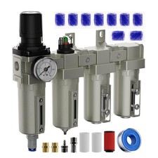 12 Npt Air Compressor Water Separator Filter Regulator Lubricator 4-stage 12 Npt Air Compressor Water Separator Filter Regulator Lubricator 4-stage