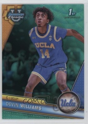 2023-24 Bowman U Chrome Aqua Wave Refractor 71/299 Devin Williams #86 1v3