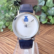 AKTEO Paris Hairdresser Art Watch Quartz Made in France White Dial Silver Case