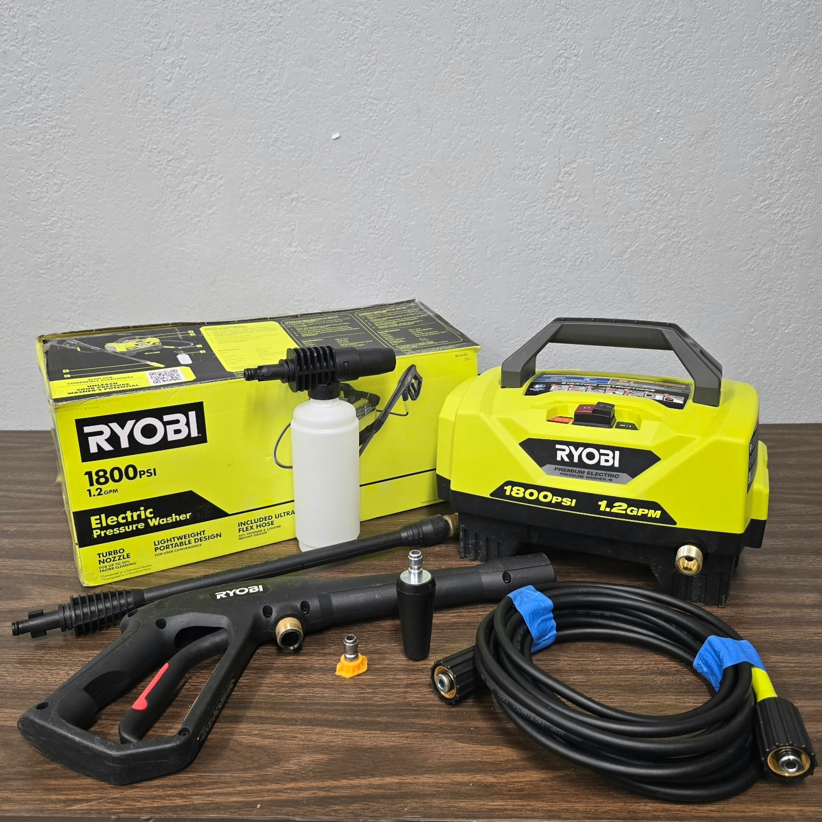 Ryobi 1800 PSI 1.2 GPM Cold Water Corded Electric Pressure Washer - RY141802