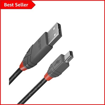 Anthra Line 1m USB 2.0 Typ A auf Mini-B Kabel - stilvolles & robustes Design