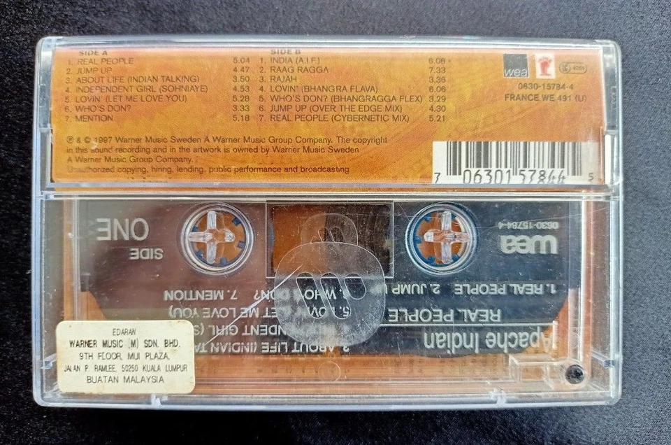 Apache Indian : Real People ( Cassette Tape ) - Image 2 of 4