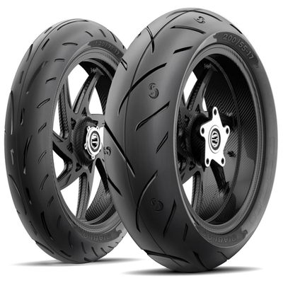 200/55-17 + 120/70-17 DIABLOS Motorcycle Tire SET - NEW (2 TIRES