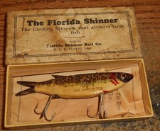 VINTAGE F.L.B. FLOOD THE FLORIDA SHINER/ULTRA RARE FLORIDA LURE/IN BOX/NICE!
