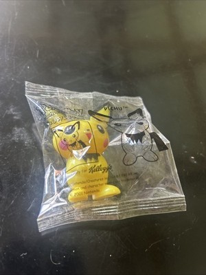 NIB 2001 Kellogg's Pokémon Cereal Bowl Pals Pichu Promo Toy - New