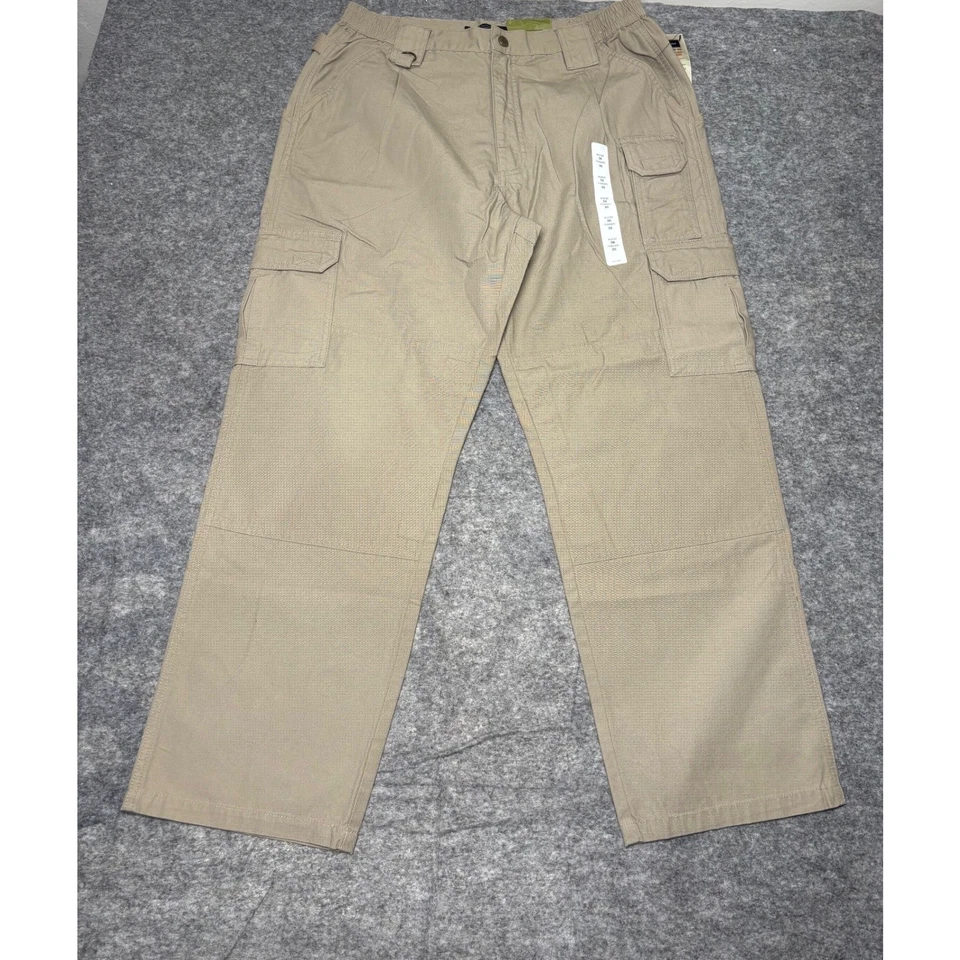 5.11 战术系列裤子男式 36x30 卡其色棉帆布工装裤 2 件装 — 第 2/4 张图片