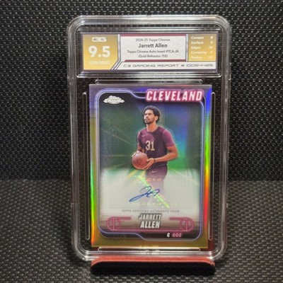 2024-25 Topps Chrome - Autographs Jarrett Allen #TCA-JA Gold