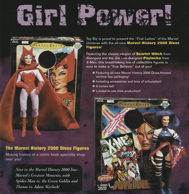 VTG 2000 Marvel Girl Power Original Action Figures Print Ad Photo 21x27cm TRM 96