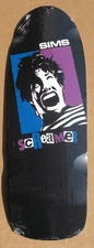 2013 SIMS "SCREAMER" REISSUE SKATEBOARD DECK BLACK RARE USA MADE
