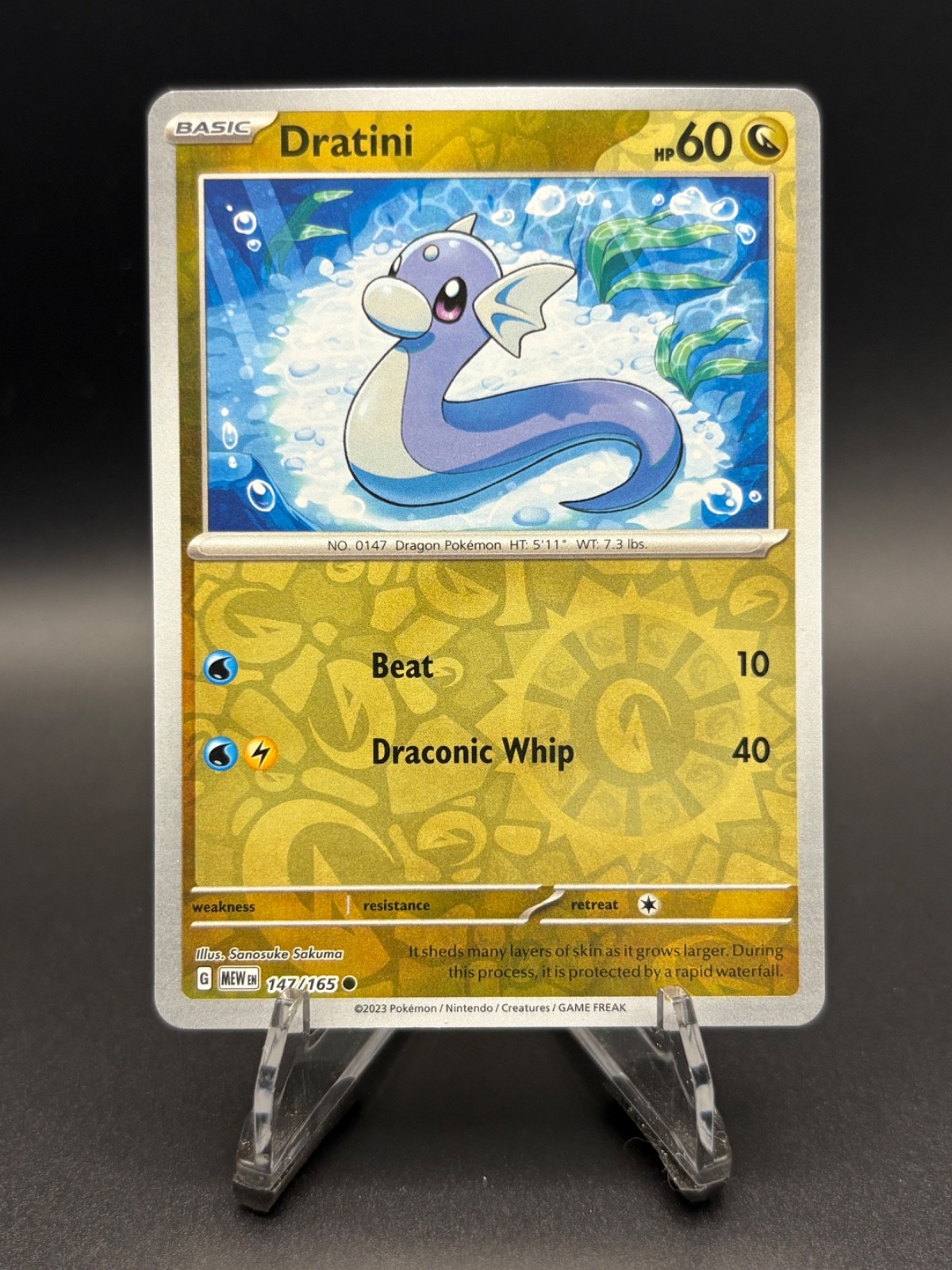 Dratini 147/165 - Reverse Holo Scarlet & Violet 151 Pokemon TCG NM