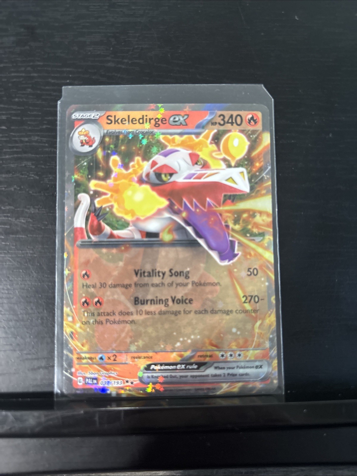 Skeledirge EX 37/193 - Double Rare - Paldea Evolved - Near Mint