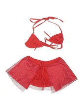 Shein Women Red Two Piece Swimsuit 0