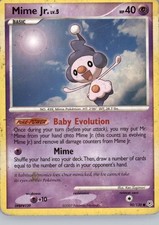 MIME JR. 90/130 DIAMOND & PEARL POKEMON severely DMG on eBay