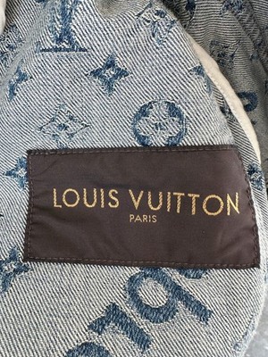 Louis Vuitton Supreme Blue & White Monogram Denim Jacket | eBay