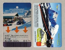 ITALY ALPE SIUSI - WILLIAMSHUETTE - CHAIRLIFT TICKET 2011 (623)