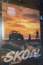 Skoal Smokeless Chewing Tobacco PRINT AD Jeep In The  Sunset VTG 1990s Ad#5103