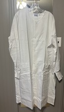 Landau 3178 Long Sleeve White Lab Coat Size L M105623 Polyester/Cotton