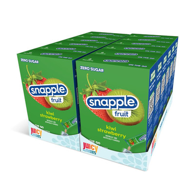 Snapple Kiwi Strawberry Powder Drink Mix - 12 Boxes of 6 Powder Sticks, 72 Stick