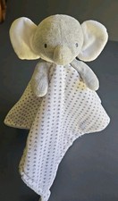 Carters Just One You Gray Elephant Triangles Plush Security lovey 14 X 14