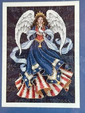 2002 Dimensions Gold Collection Petites Patriotic Angel Counted Cross Stitch Kit