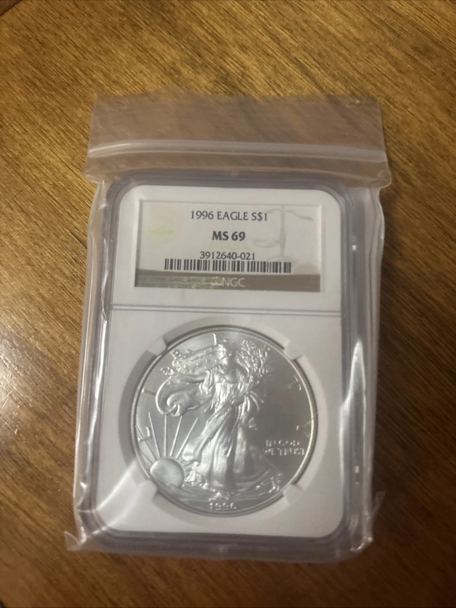 NGC Certified American Eagle MS 69 Silver Bullion Coins for sale