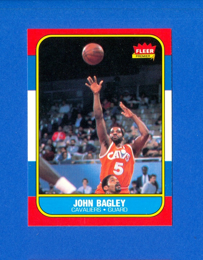 1986/1987 Fleer Basketball #5 John Bagley '86/87 Set Break RC Rookie Card NR/MT