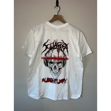 Audiobituary Shirt By Scalafrea Skull Music Metal Tee White Large Tour Graphic 