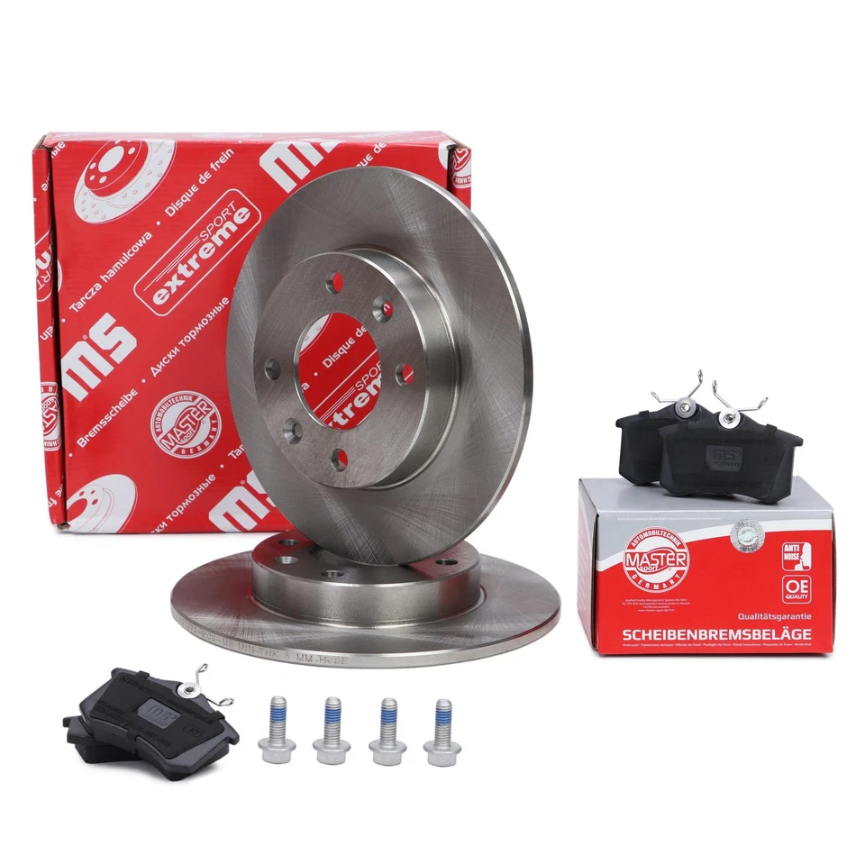 Kit disques + plaquettes arrière pour PEUGEOT 307; CITROËN BERLINGO, C2 C3 C4 - Photo 1/4