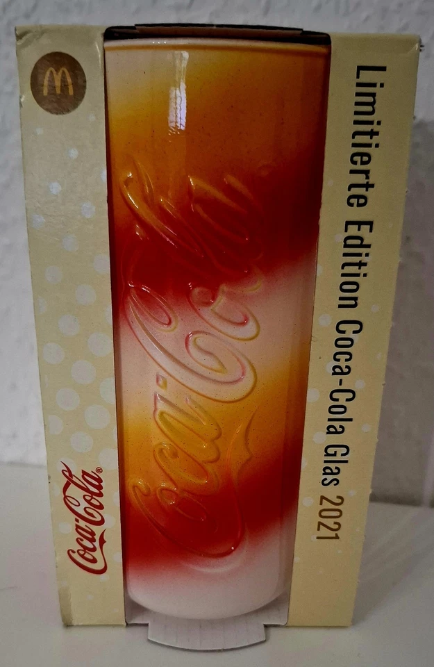 COCA-COLA MC DONALDS-Limitierte Edition 2021- COCA COLA -GLAS --NEU-OVP