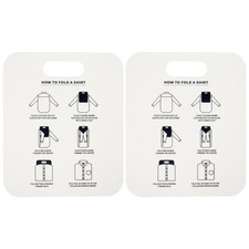  2 Pcs Folding Board Clothing Tee Shirt Dress Laundry Accessories
