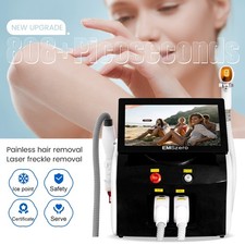 2 in 1 Picosecond Diode Laser 808nm 755nm 1064nm Tattoo  Hair Removal Machine