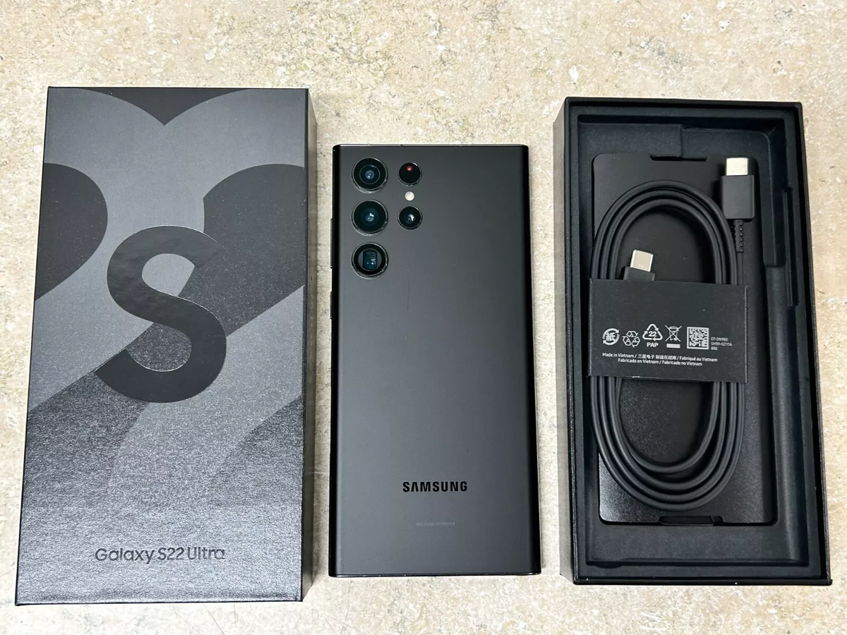 Samsung Galaxy S22 Ultra - 128 GB - Phantom Black (Unlocked) for