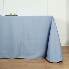 Dusty Blue Polyester 90x132" Rectangle TABLECLOTHS Wedding Party Supplies Linens