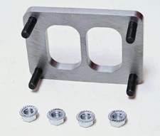 T6 Divided Turbo Inlet Flange Threaded Holes Stud Kit Twin Scroll S400 1/2" CNC