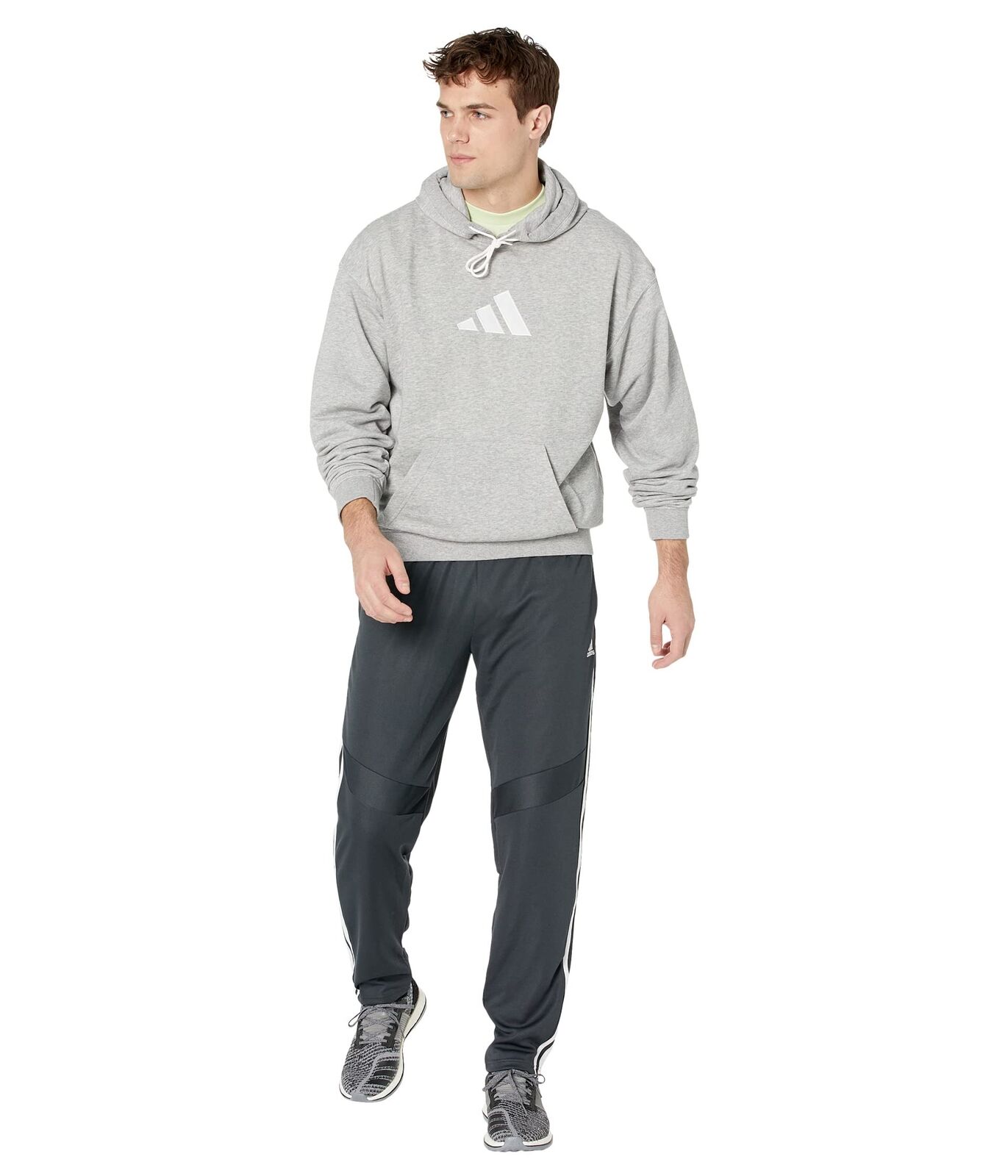 adidas Medium Grey Heather Legends Men Hoodies & Sweatshirts | eBay