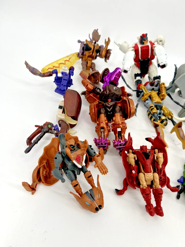 Lot Of 10 Transformers Beast Wars Figures - Predacon Megatron Ironhide * READ * - Image 2 of 4