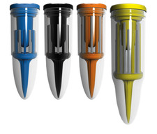  Brush T - Performance Golf Tees | Blue, Black, Orange, Yellow, Combo Pack