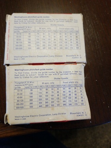 Westinghouse M3 Flashbulbs 14 Pack - Vintage - Picture 2 of 3