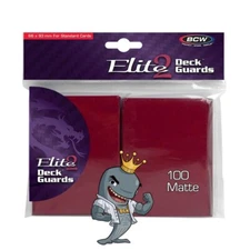 BCW Gaming Elite2 Deck Guard - Matte - Red Pokemon MTG FREE SHIP