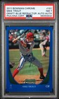 Mike Trout 2011 Bowman Chrome BLUE Ref #101 RC ROOKIE Auto Autograph PSA/DNA 7!