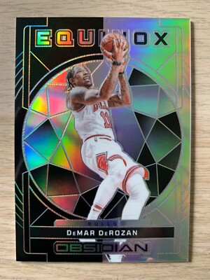 2023-24 Panini Obsidian silver Equinox DeMAR DeROZAN #ed 22/99! Chicago Bulls