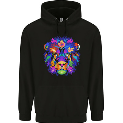 Ein bunter Löwe Kinder Kids Hoodie