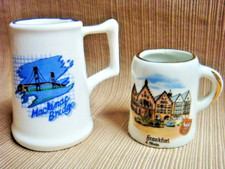 2 SOPORTES PARA PALILLOS DE DIENTES PARA TAZAS DE CERVEZA - Puente Frankfurt & Mackinac