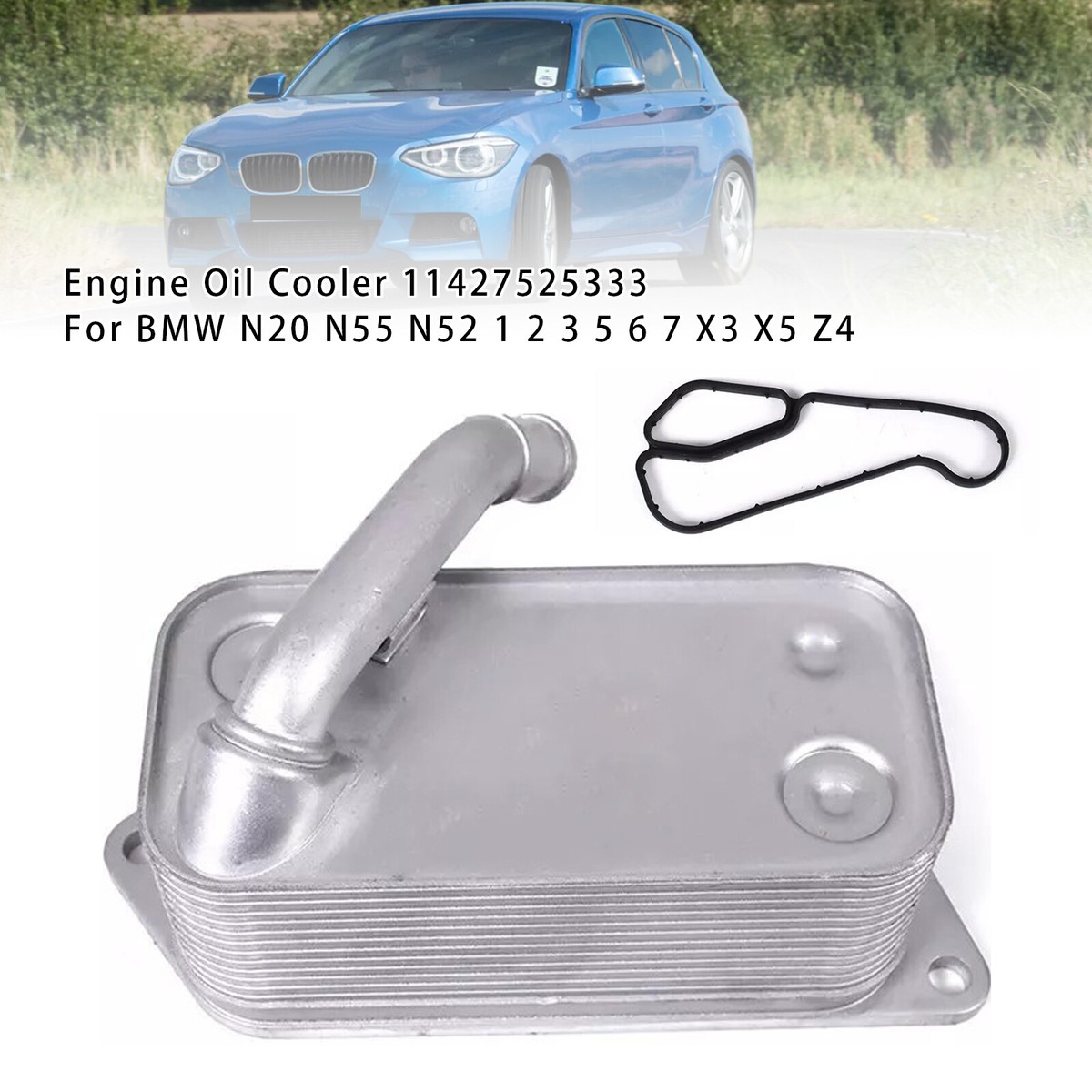 user_66205e7c Engine Oil Cooler 11427525333 For BMW N20 N55 N52 1 2 3 5 6 7 X3