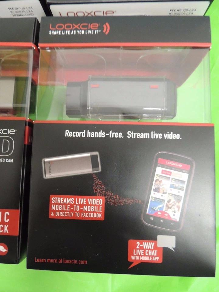 批量 6 件 Looxcie 基本款包 高清 全 1080P 相机 运动摄像机 / 电池过期 — 第 4/4 张图片