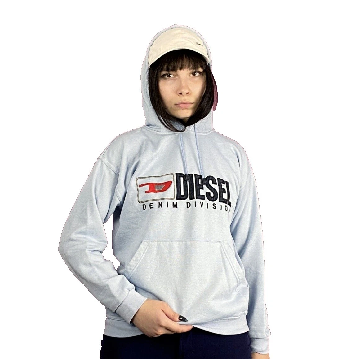 Sudaderas con capucha y sudaderas para mujer de mezcla de algodón diésel