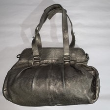 Pre-loved Authentic Marni Silver Metallic Pebblled Calfskin Shoulderbag Purse