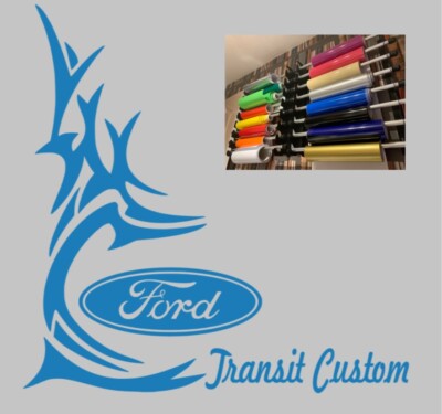 Ford Trsit Custom Fensteraufkleber Aufkleber X2 VAN LKW 